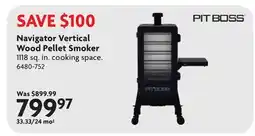 Home Hardware Navigator Vertical Wood Pellet Smoker offer