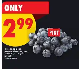 No Frills BLUEBERRIES, PINT offer