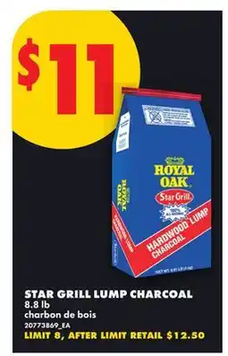 No Frills STAR GRILL LUMP CHARCOAL, 8.9 lb offer