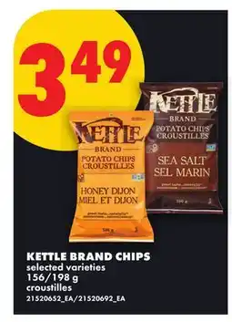 No Frills KETTLE BRAND CHIPS, 156/198 g offer