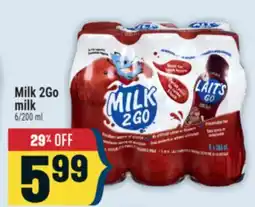 Marché Adonis Milk 2 Go milk offer