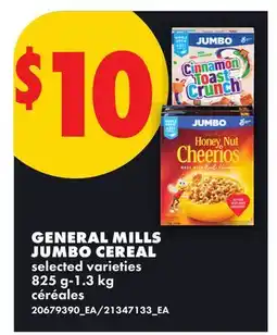 No Frills GENERAL MILLS JUMBO CEREAL, 825 g-1.3 kg offer
