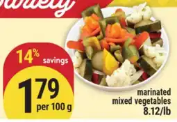 Marché Adonis marinated mixed vegetables offer