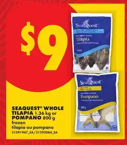 No Frills SEAQUEST WHOLE TILAPIA 1.36 kg or POMPANO, 800 g offer