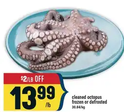 Marché Adonis cleaned octopus offer