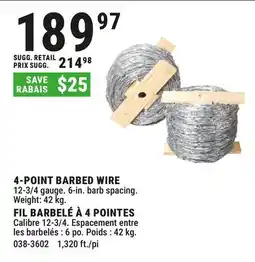 BMR 4-POINT BARBED WIRE offer