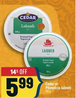 Marché Adonis Cedar or Phoenicia labneh offer