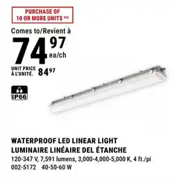 BMR WATERPROOF LED LINEAR LIGHT offer