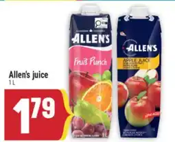 Marché Adonis Allen's juice offer