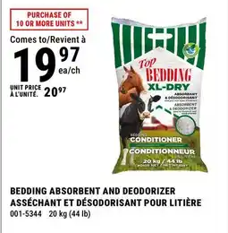 BMR BEDDING ABSORBENT AND DEODORIZER offer