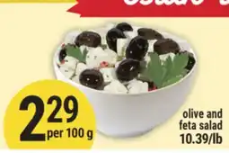 Marché Adonis olive and feta salad offer