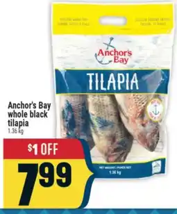 Marché Adonis Anchor's Bay whole black tilapia offer
