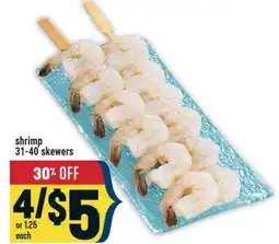 Marché Adonis shrimp 31-40 skewers offer