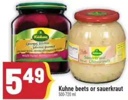 Marché Adonis Kuhne beets or sauerkraut offer