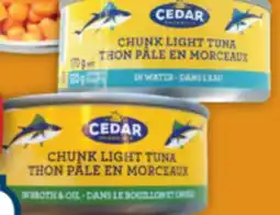 Marché Adonis Cedar oil or water chunk light canned tuna offer