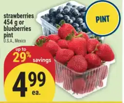 Marché Adonis strawberries 454 g or blueberries pint offer