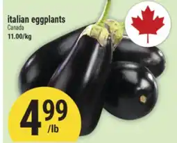 Marché Adonis italian eggplants offer