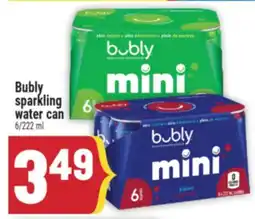 Marché Adonis Bubly sparkling water can offer