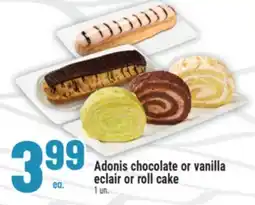 Marché Adonis Adonis chocolate or vanilla eclair or roll cake offer