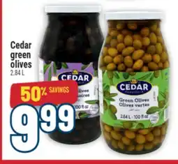 Marché Adonis Cedar green olives offer