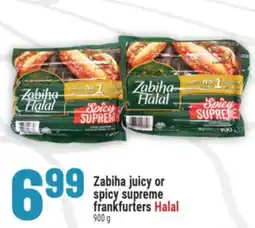 Marché Adonis Zabiha juicy or spicy supreme frankfurters offer
