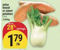 Marché Adonis anise fennel or sweet potatoes offer