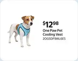 Walmart One Paw Pet Cooling Vest offer