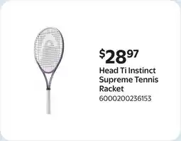 Walmart Head Ti Instinct Supreme Tennis Racket offer