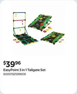 Walmart EasyPoint 3 in 1 Tailgate Set offer