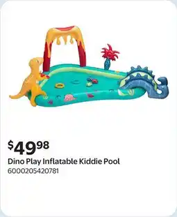 Walmart Dino Play Inflatable Kiddie Pool offer
