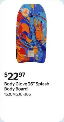 Walmart Body Glove 36 Splash Body Board offer