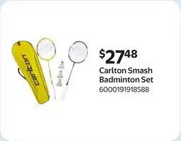 Walmart Carlton Smash Badminton Set offer