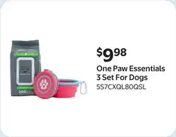 Walmart One Paw Essentials 3 Set For Dogs offer