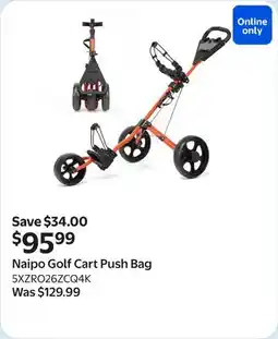 Walmart Naipo Golf Cart Push Bag offer