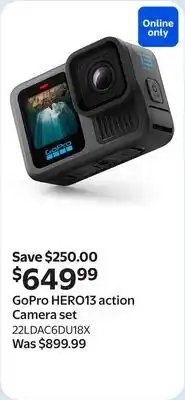 Walmart GoPro HERO13 action Camera set offer