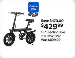Walmart 16 Electric Bike offer