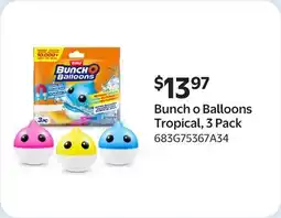 Walmart Bunch o Balloons Tropical offer