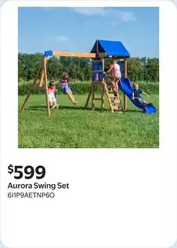 Walmart Aurora Swing Set offer