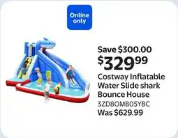 Walmart Costway Inflatable Water Slide shark Bounce House offer