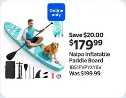 Walmart Naipo Inflatable Paddle Board offer