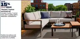 RONA Horizon 5-piece sectional set offer
