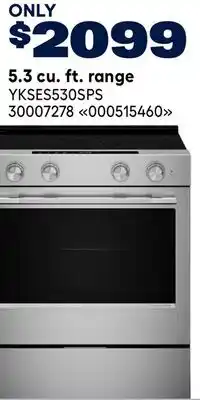 RONA KitchenAid 5.3 cu. ft. range offer