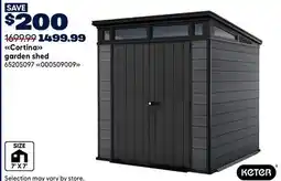 RONA Cortina garden shed offer