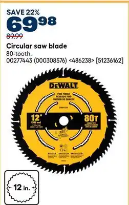 RONA DEWALT Circular saw blade offer