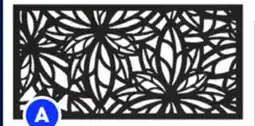 RONA BARRETTE Freesia, 2' x 4' decorative privacy panels offer