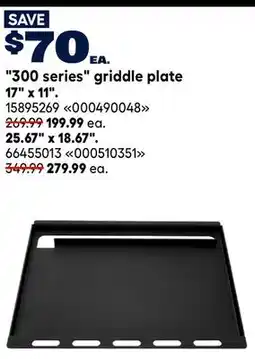 RONA 300 series griddle plate offer