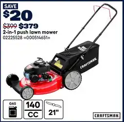 RONA CRAFTSMAN 2-in-1 push lawn mower offer