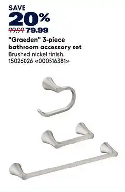 RONA Graeden 3-piece bathroom accessory set offer