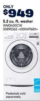 RONA LG 5.2 cu. ft. washer offer