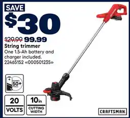 RONA Craftsman String trimmer offer